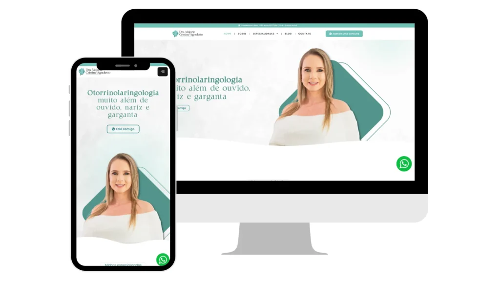 Projeto Site institucional da Dra. Majorie Agnoletto